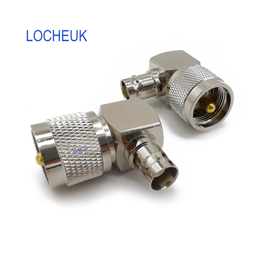 

Right Angle 90 Degrees RF Coax Connector PL259 Cable Connector PL259 UHF Male Plug To BNC Female Jack Adapter Radio Adapter
