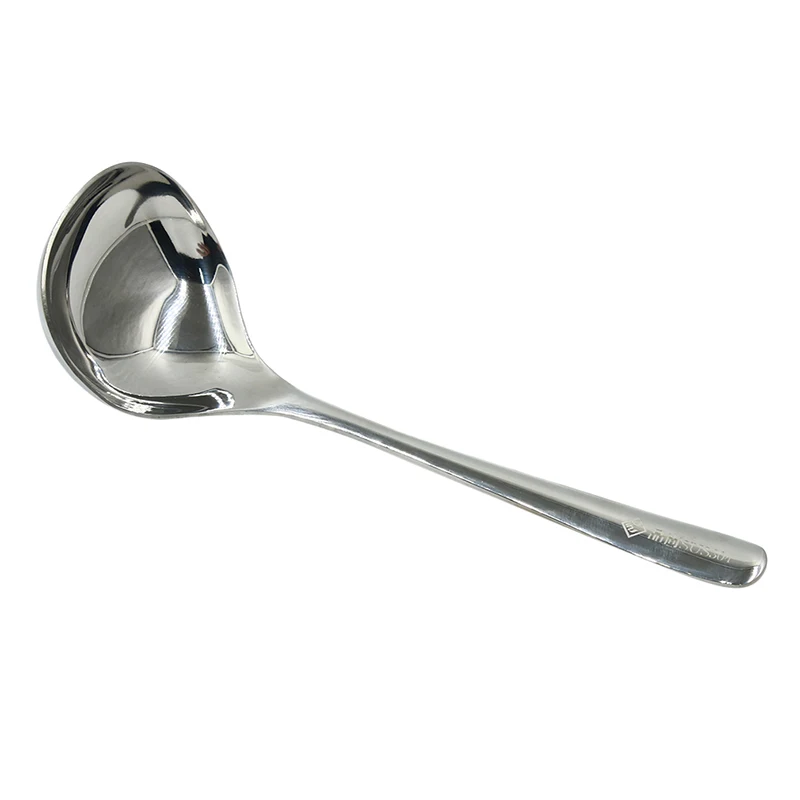 Stainless Steel Round Soup Spoon Long Handle Honey Teaspoon Stirring Serving Spoons Tableware Kitchen Utensil
