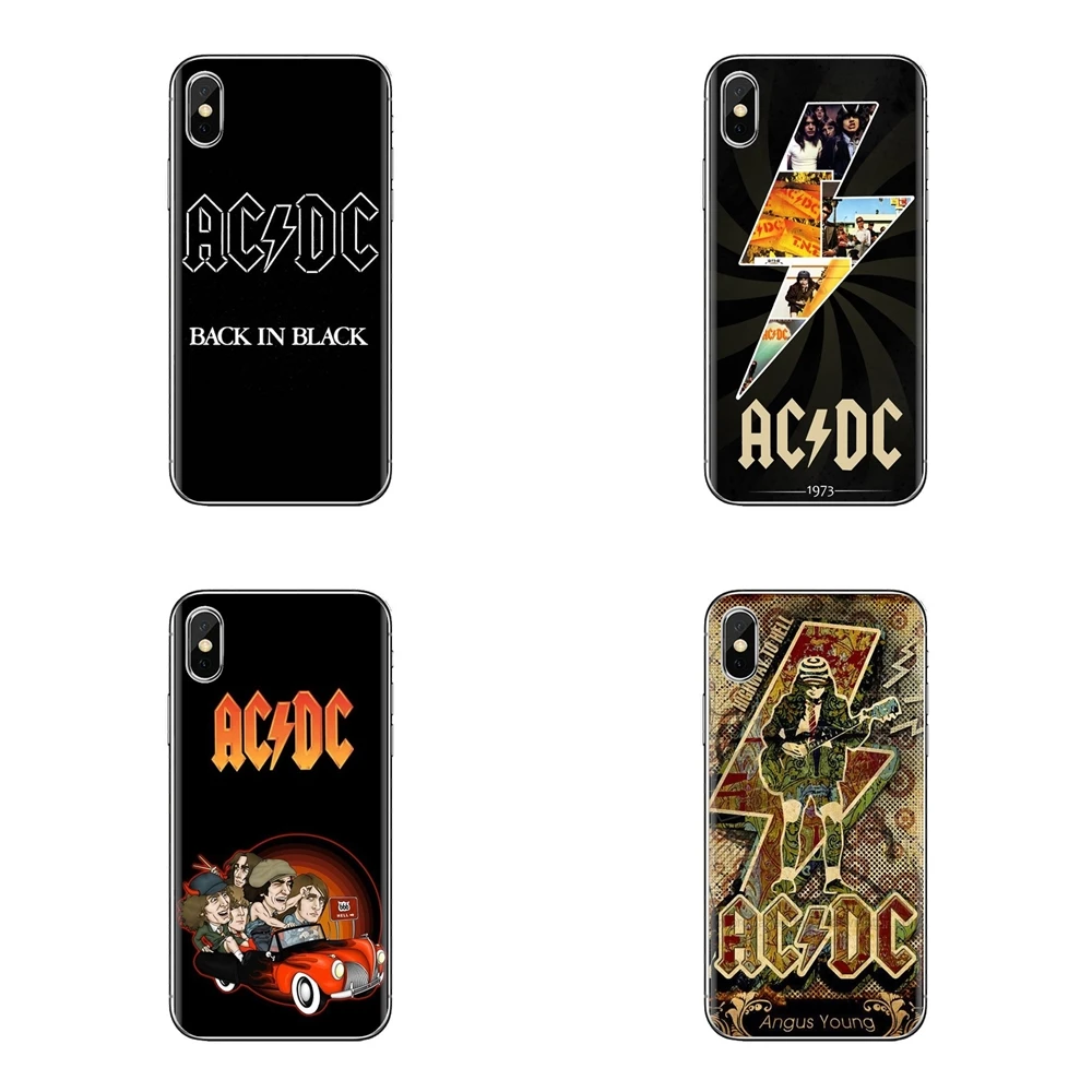 Rock Band ACDC For Huawei G7 G8 P7 P8 P9 P10 P20 P30 Lite Mini Pro P Smart Plus 2017 2018 2019 Transparent Soft Shell Cases |