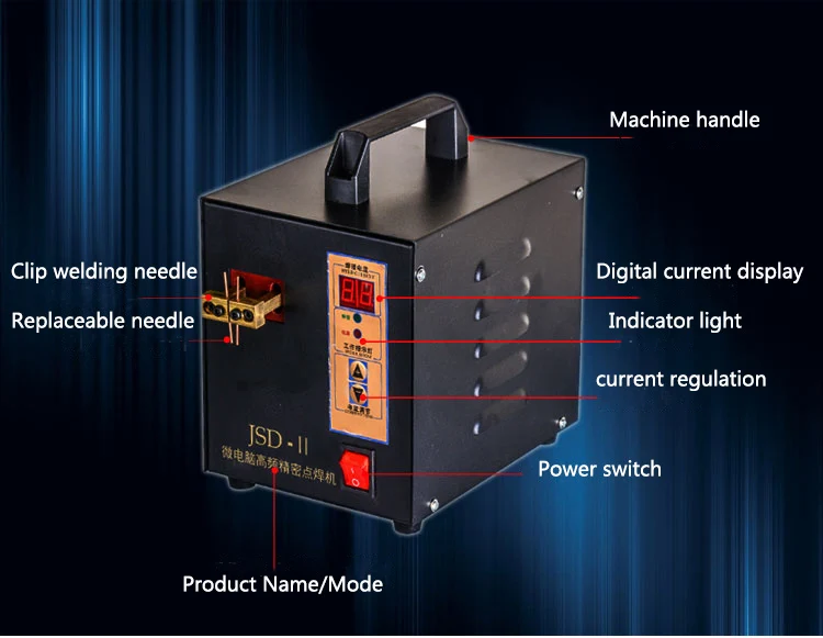 

110V/220V JSD-II SPOT welder machine Handheld Small Battery Pack Welder Lithium Battery Welder