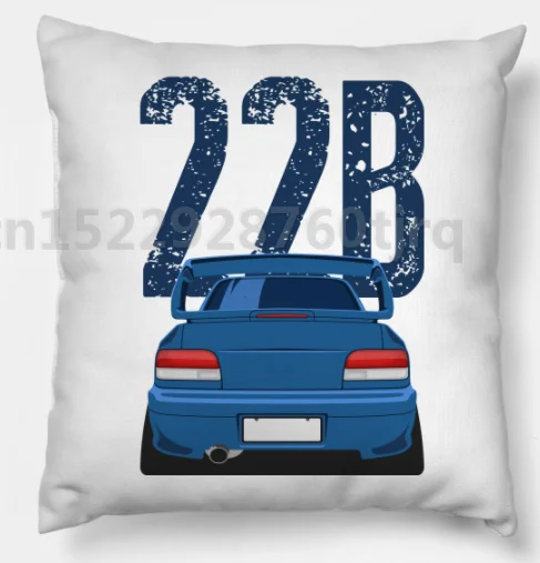 photo color New SUBARU CAR LOGO Print Pillow Case Cotton made pillowcase wholesale 45X45cm,55X55cm(Two side - Цвет: photo color