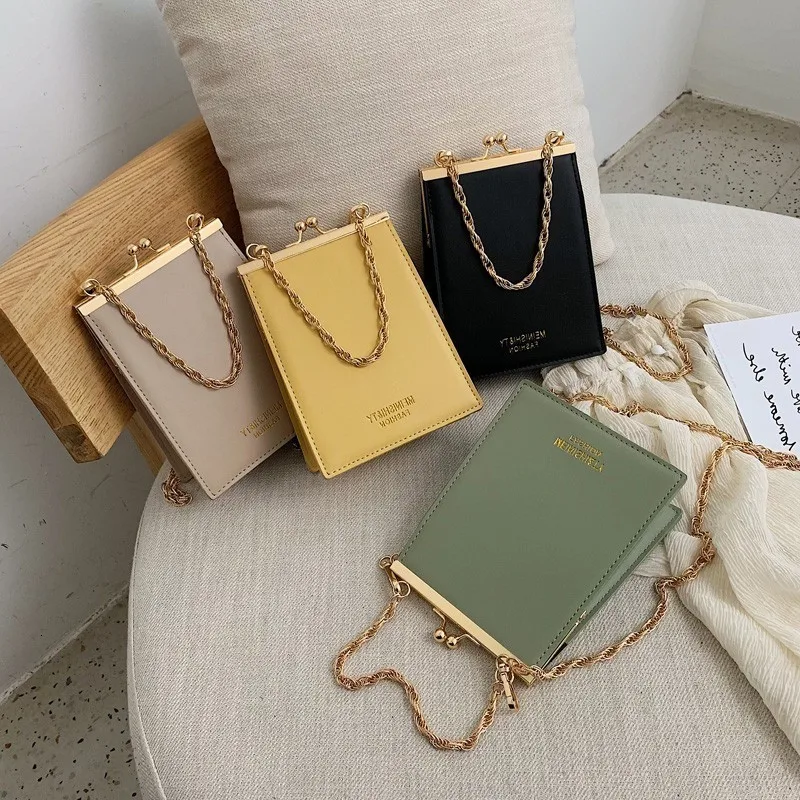

Fashion Crossbody Bags For Women 2019 Luxury Handbags Women Bags Designer Small Chain Purse Ladies PU Leather Hasp Day Clutches