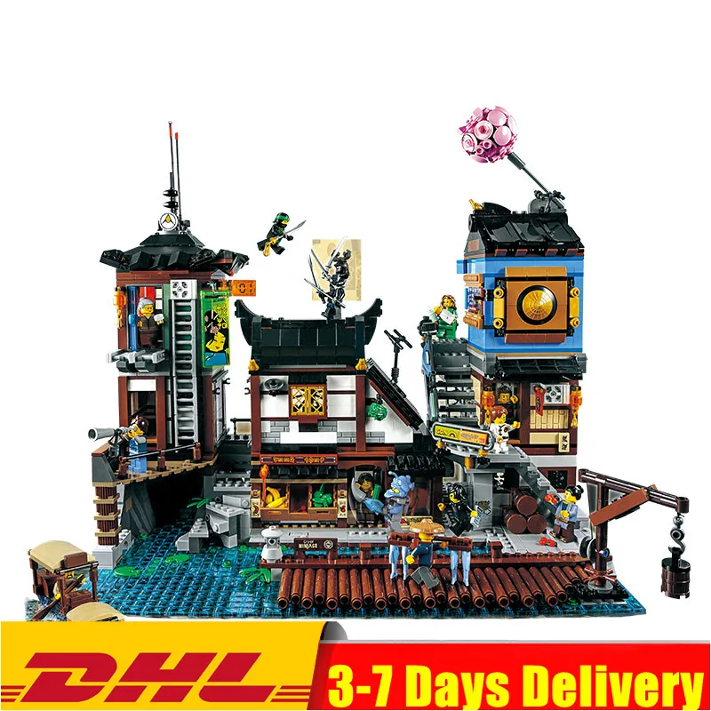 

SY 1148 3553pcs City Ninja Building The City Docks Building Model Modular Compatible Legoinglys 70657 06083 Toys for KID