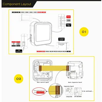 

1Set T-Watch Keyboard ESP32 Main Chip Programmable Watch Mini Computer Hardware Expansion Keyboard