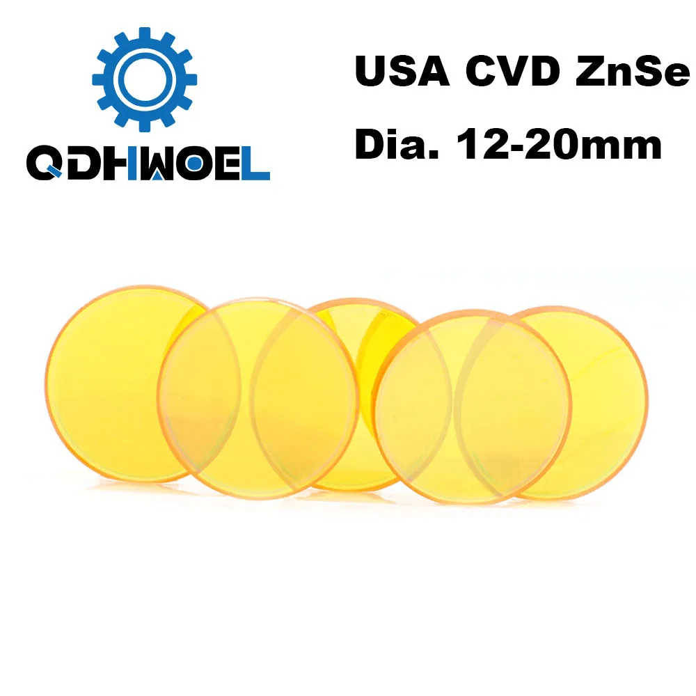 США CVD ZnSe Co2 лазерный объектив диаметром 12 15 18 19 05 20 FL 38 1 50 8 63 5 76 2 101 6 127 мм фокус для