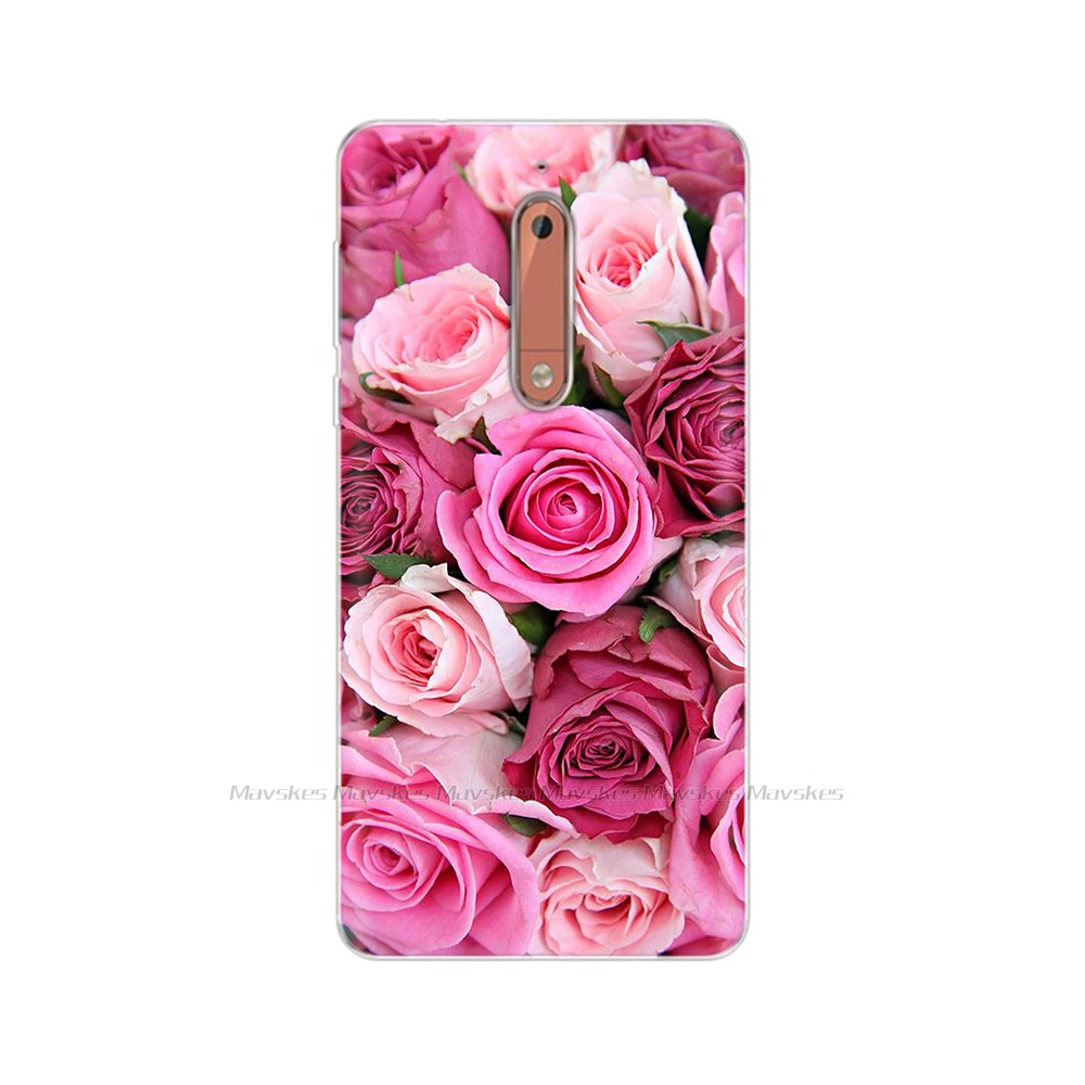 Nokia 5 Silicone Soft TPU Phone Case - Durable Back Cover Bumper