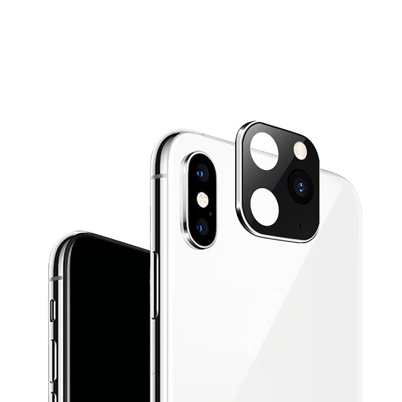 Silver For iphone XS Для iphone X/iphone XS MAX объектив камеры мобильного телефона черный/серебристый/золотой - Цвет: Silver For iphone XS
