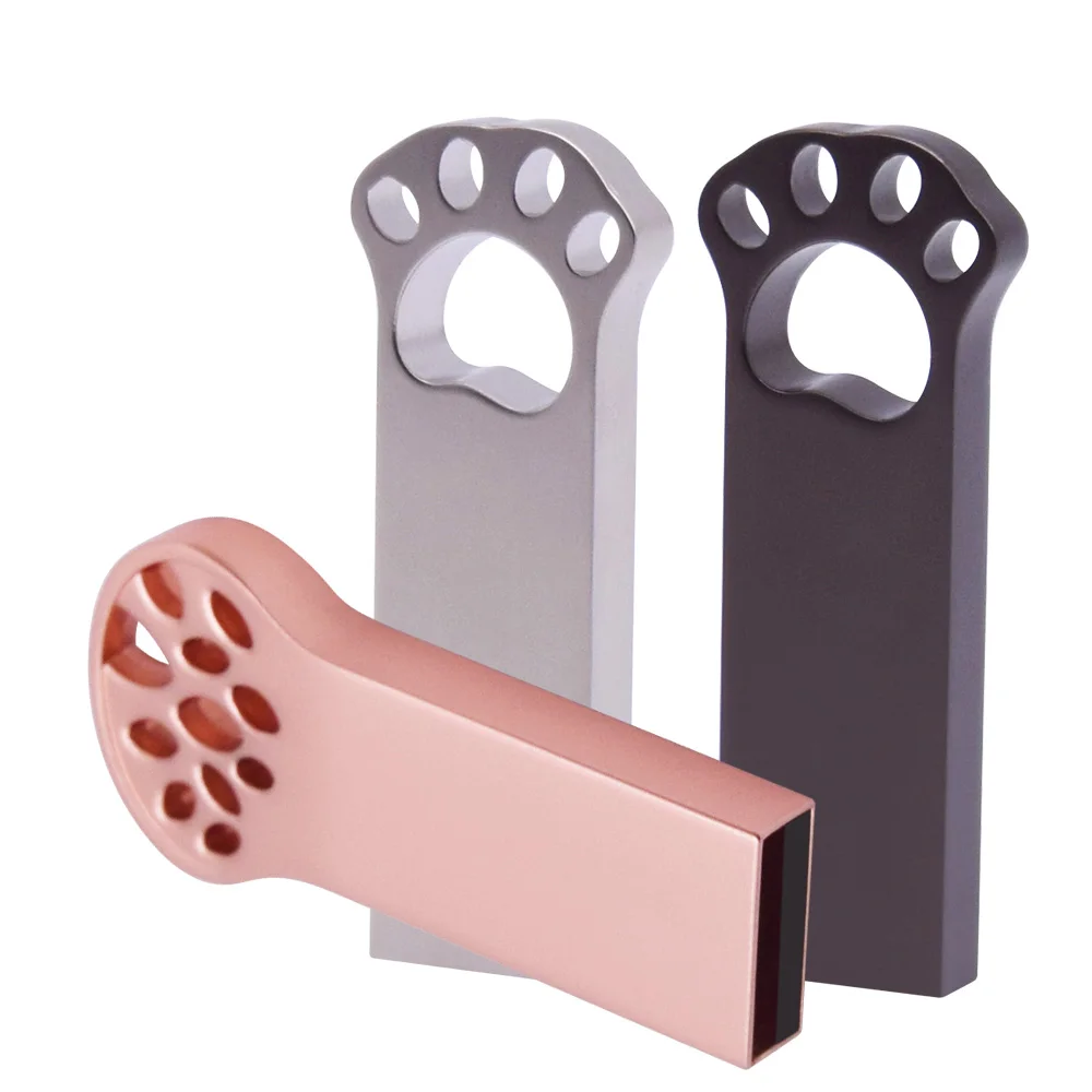 Usb флеш накопитель Cat Claw металлический 2 0 4 ГБ 8 16 32 реальная емкость флешка