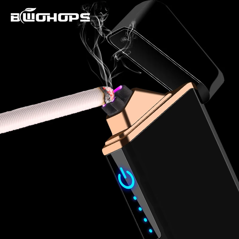 Электронная зажигалка с двойной дугой плазменная USB перезаряжаемая сигарета