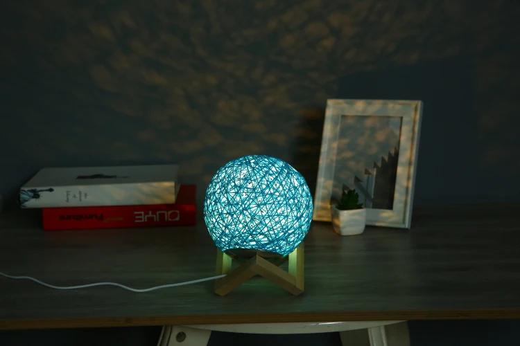 3D LED Night linghting Lamp Moonlight USB Charging Table Beside Lamp Creative Christmas Children's Gift Bird's nest LED Lamp