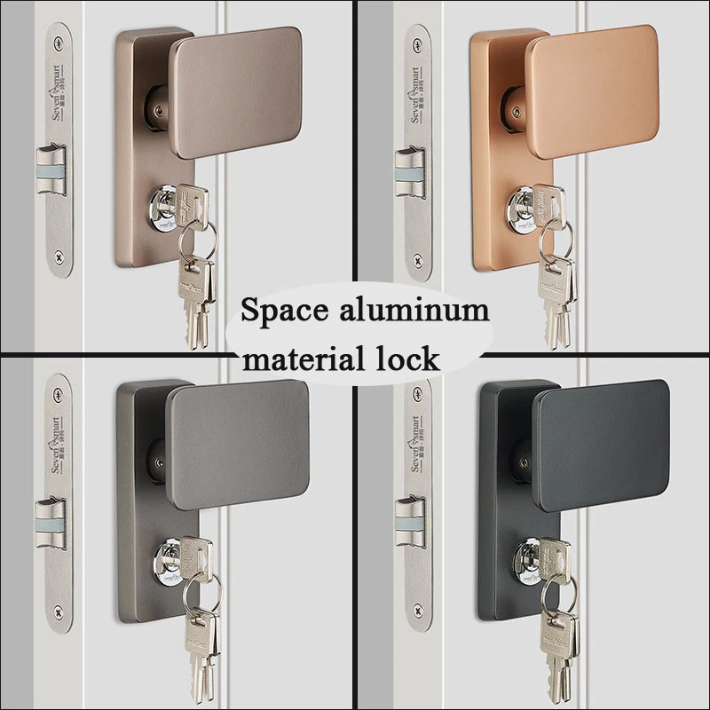 Cerradura puerta corredera para habitación de madera, cerradura de silenciosa para Interior del hogar, antirrobo, portátil, para dormitorio y de puerta| - AliExpress