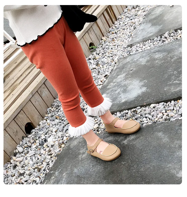 Брюки для девочек газовые леггинсы, брюки 19 весенняя одежда стиль детская одежда для детей от 3 до 8 лет AA