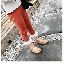 Брюки для девочек газовые леггинсы, брюки 19 весенняя одежда стиль детская одежда для детей от 3 до 8 лет AA