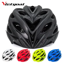 Victgoal Велосипеды Шлемы матовый черный мужчины женщины шлем велосипеда сзади свет Горная дорога велосипед отлиты Велоспорт Шлемы K1105