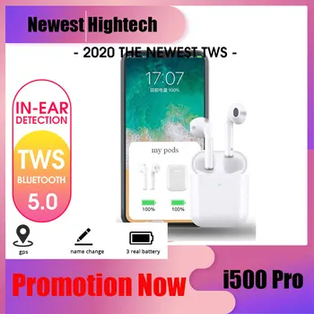

i500 Pro max TWS Rename GPS Wireless Earphone Smart Sensor Bluetooth Earbuds Noise Cancelling TWS Headset PK i500 i9000 3000 Pro