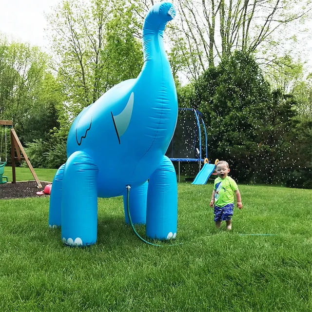 220cm Summer PVC Animal Sprinkle Water Park Inflatable Elephant Outdoor Beach Toy Children Play Water Spray Water Garden Toys 5