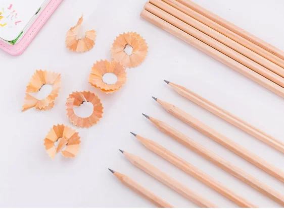 Wholesale Pencils Green Log Pencil 100pcs/Lot Creative HB Pencil School Supplies Pupil Writing Tool Stationery Prize PC002