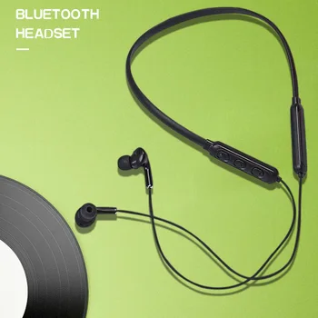 

Neckband In-Ear wired Earphone Bluetooth Headset with volume control Noise Cancle Earbuds For iPhone xiaomi huawei Sport Headset