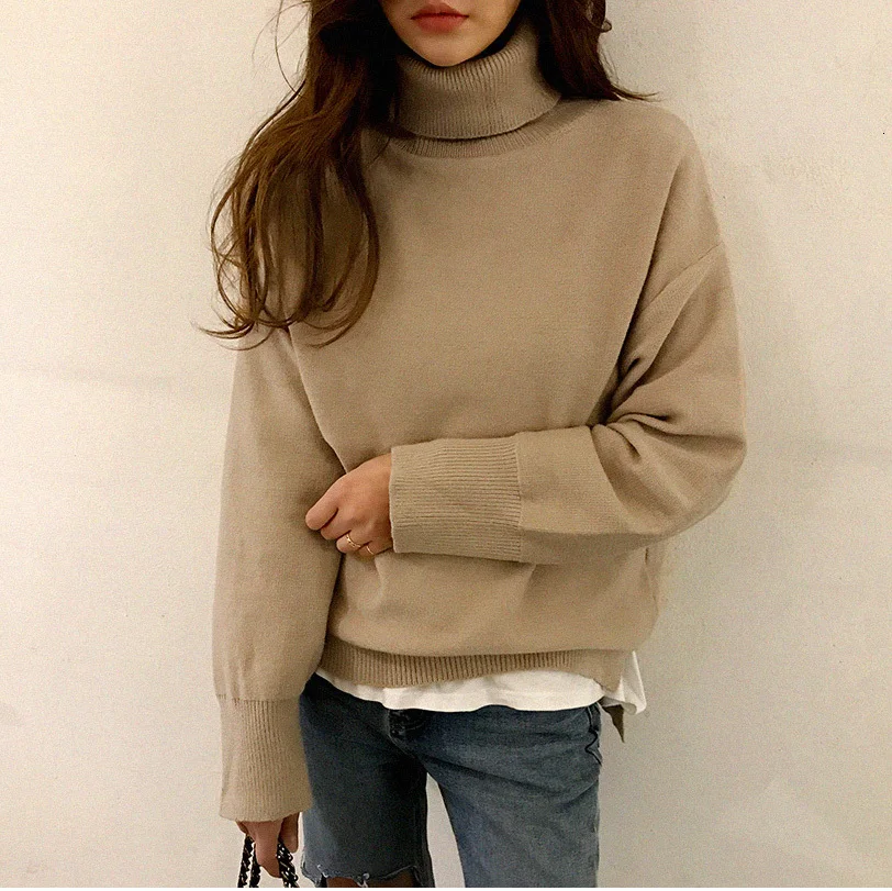 SuperAen Autumn and Winter New Pullovers Sweaters Women New Korean Style Sweater Female Solid Color Fashion Women Clothing