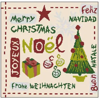 

Merry Christmas cartoon Patterns Counted Cross Stitch 11CT 14CT DIY Chinese Cross Stitch Kits Embroidery Needlework Sets