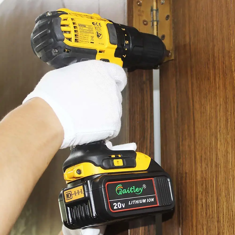 Waitley батарея для электроинструмента DCB200 Dewalt 20V 18 v и 18Vot Max XR Инструменты V 6.0A замена
