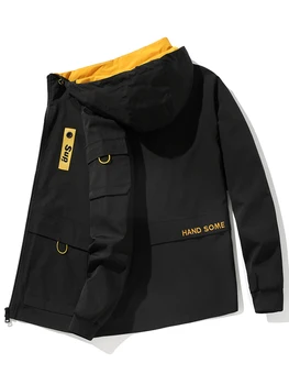 

Yellow Coat Men's Spring Modern Autumn Plus Size Tooling Cool Casual Jacket Men Clothing Students Clothes Bestselling GG50jk