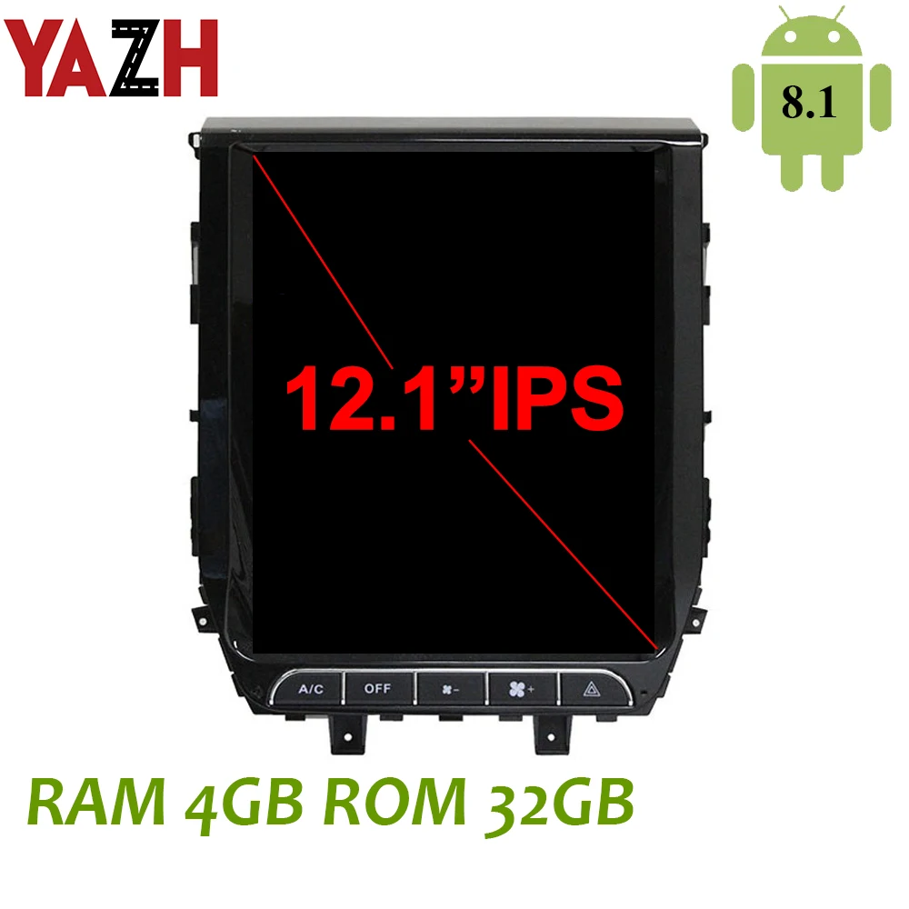 YAZH для Toyota Land Cruiser 2016 GPS радио мультимедиа с 12 1 &quotIPS Tesla 4K дисплей Android 8 4 Гб Carplay Mirror