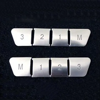 

Silver Button Cover For Mercedes Benz C E Class Auto Memory Sequins Trim