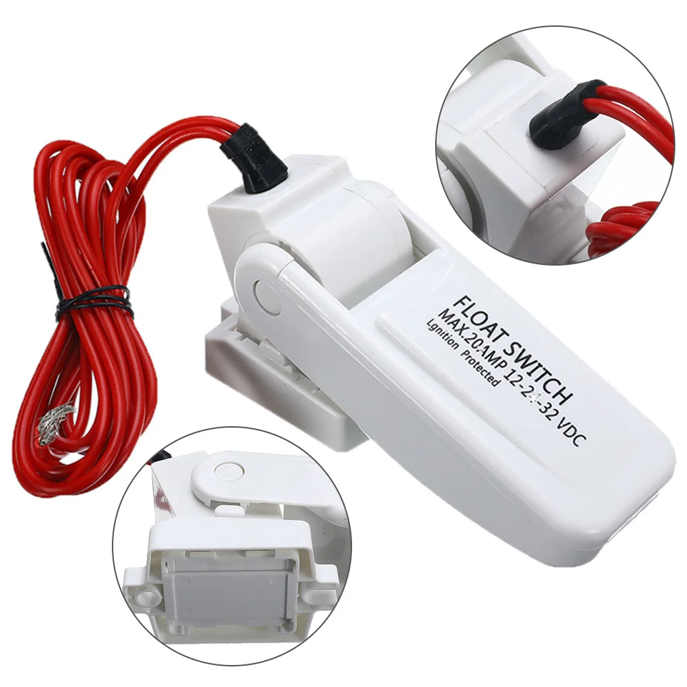 

For Bilge Pump Controller Float Switch Electric DC Leakproof Portable Marine Water Level 12V 24V 32V Automatic Boat Flow Sensor