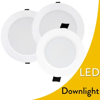 

Dimmable LED Recessed Ceiling Light Fixture 6W 9W 12W 18W 24W Downlight Lamp + Driver 110V 220V Lighting For House Decor
