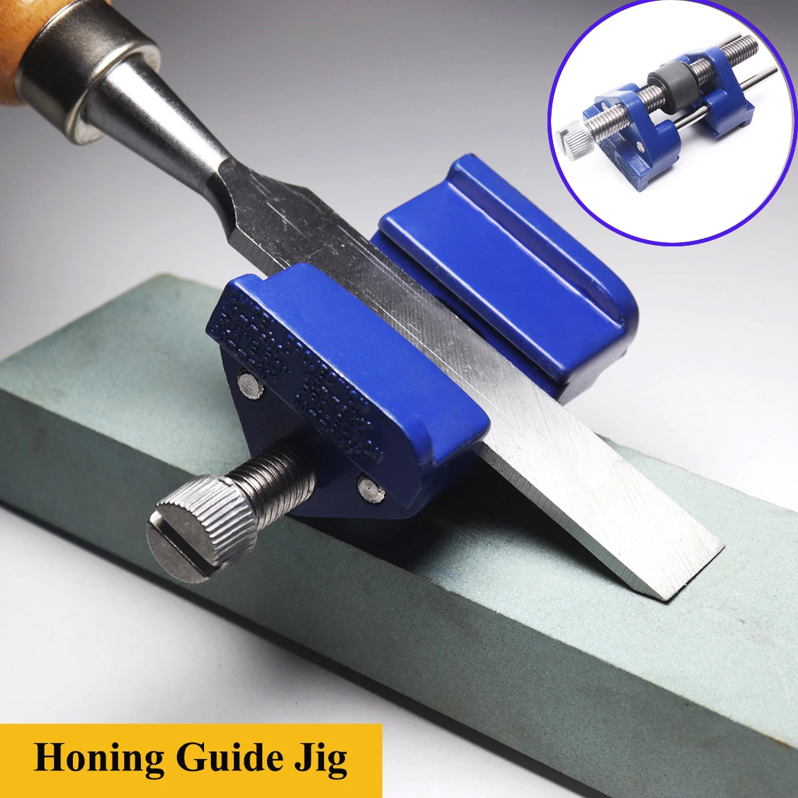 Metal Wood Chisel Honing Guide Jig Fixed Angle Holder For Sharpening