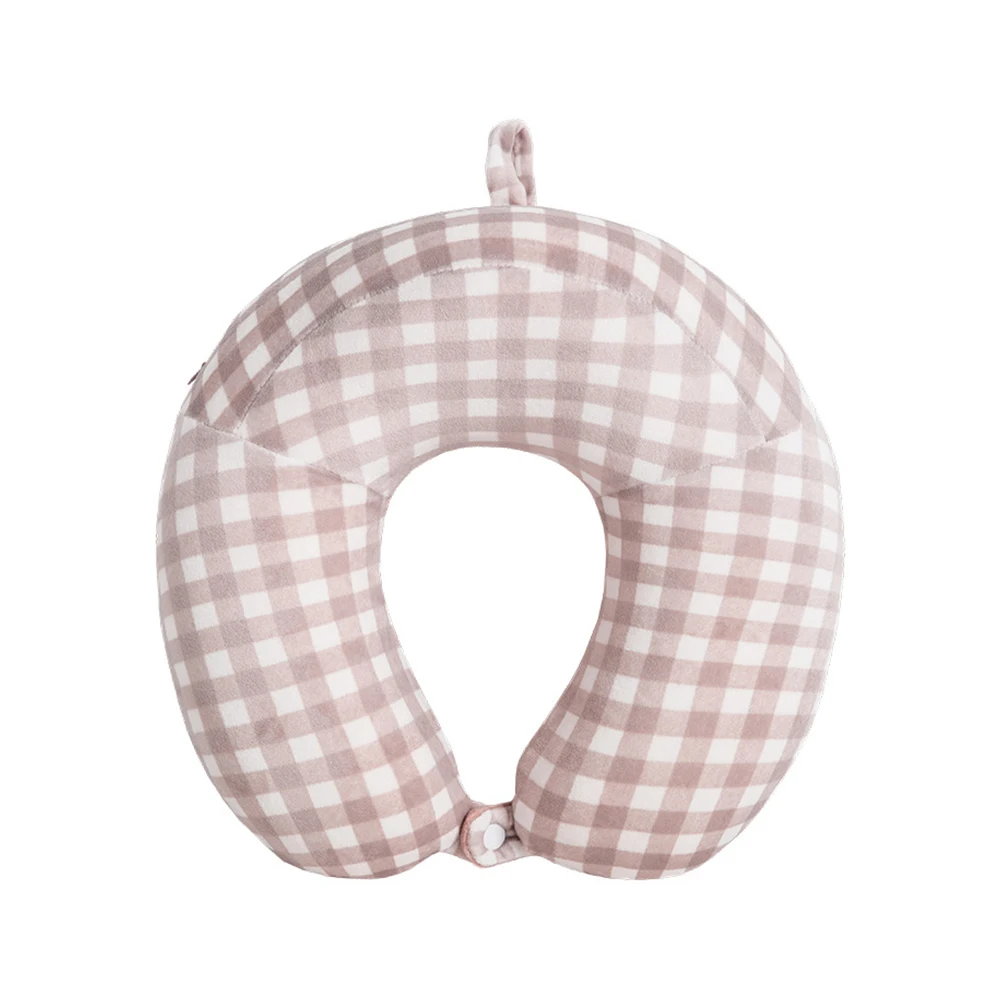 Pink Подушка для шеи и шейки шеи с эффектом памяти, подушка для путешествий, подушка для самолета, автомобиля, u-образная подушка для поддержки головы, подушки для офиса, подушки для сна - Цвет: Pink