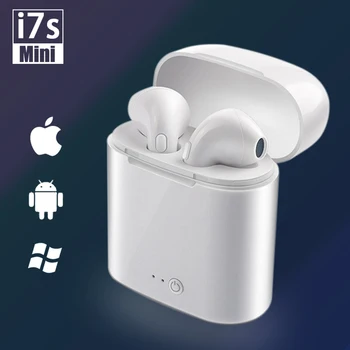 

i7s TWS Mini Wireless Bluetooth Earphone Stereo Earbud Headset With Charging Box Mic For i7 tws Iphone Xiaomi All Smart Phone