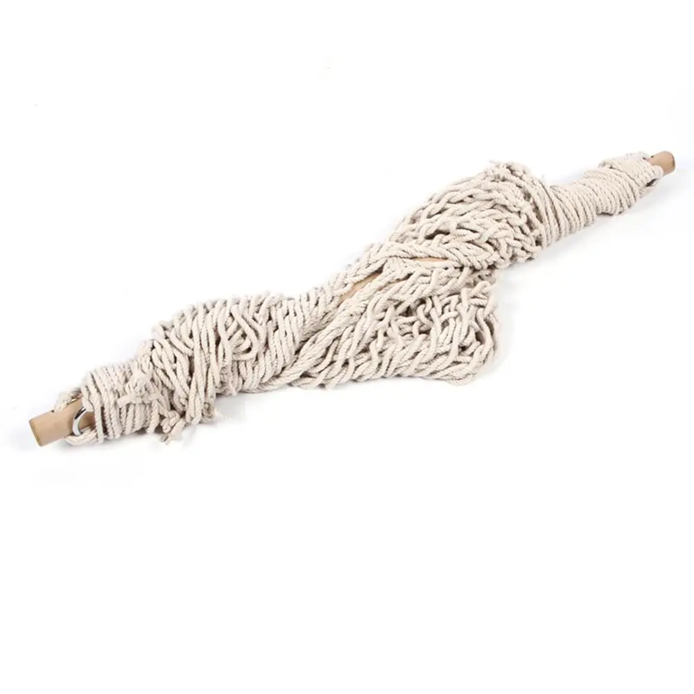 

Handmade Hanging Cotton Rope Hammock Chair Patio Porch Bedroom Backyard Indoor Outdoor Swing Chair Seat