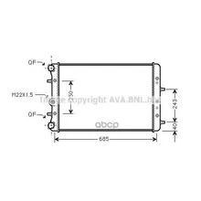 Радиатор Vag Polo / Fabia 1.2-2.0/1.4td/1.9td 99-09 Ava Saa2006 Ava арт. SAA2006