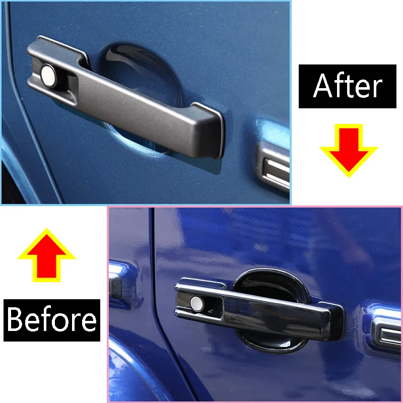 

5 Pcs Glossy Black ABS Car Door Bowl Cover Trim For 19-20 Benz G-class G500 W463 G350 Car Accessories