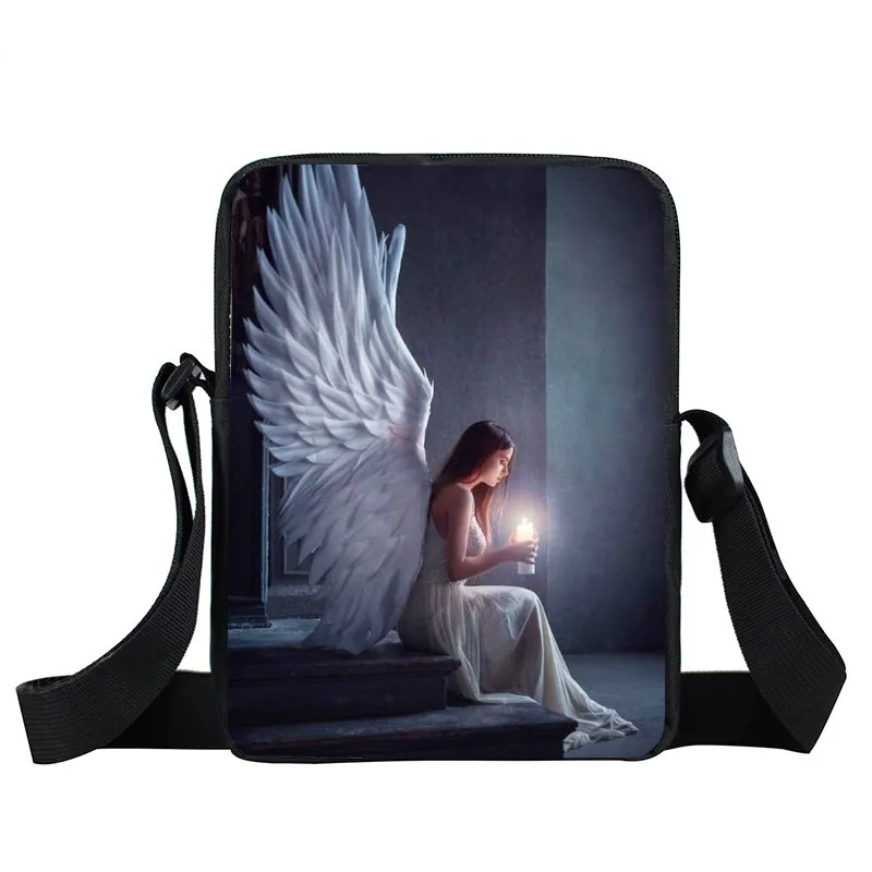 Sad Angel Wing мини сумка мессенджер для девочек маленькие сумки на плечо подростков