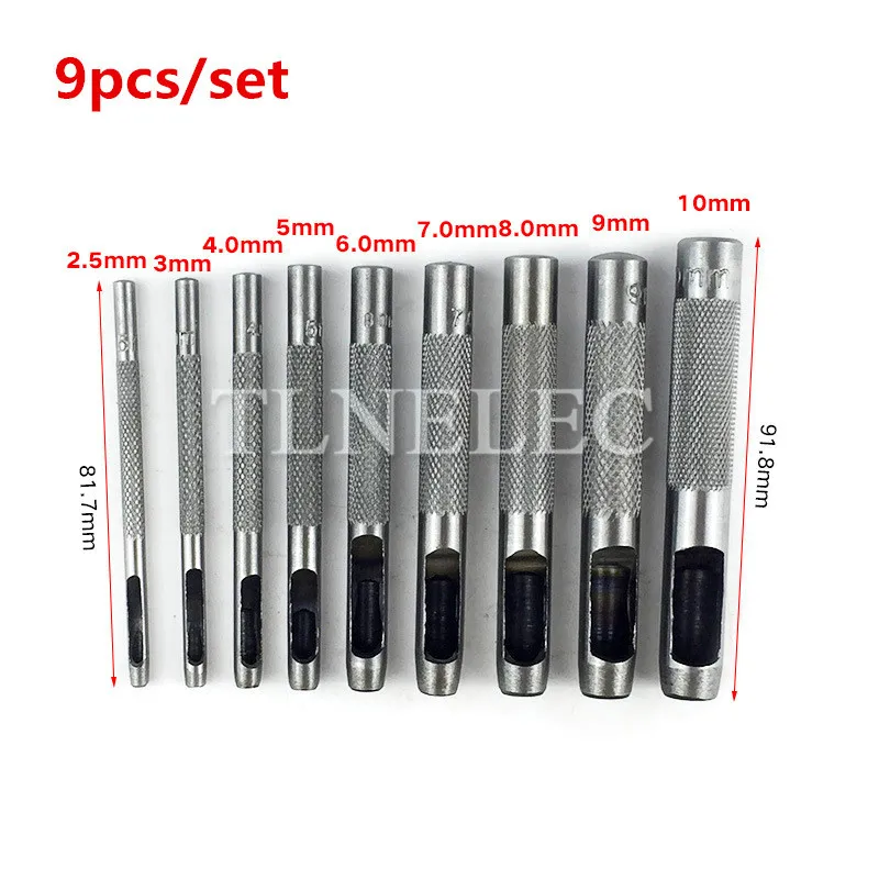 

Carbon Steel Electroplate Wipe Oil Type Hole Puncher Belt Punch Head Belt Hole Puncher Suit Combination