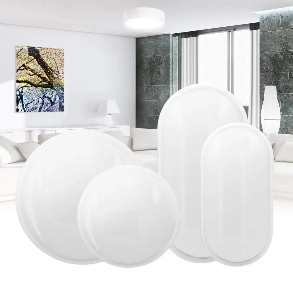 

Moisture Proof Ceiling Lamp Waterproof Round Oval LED Sconce Lighting Fixture Lamps Plaster Wall Pathway Staircase Bedroom Decor