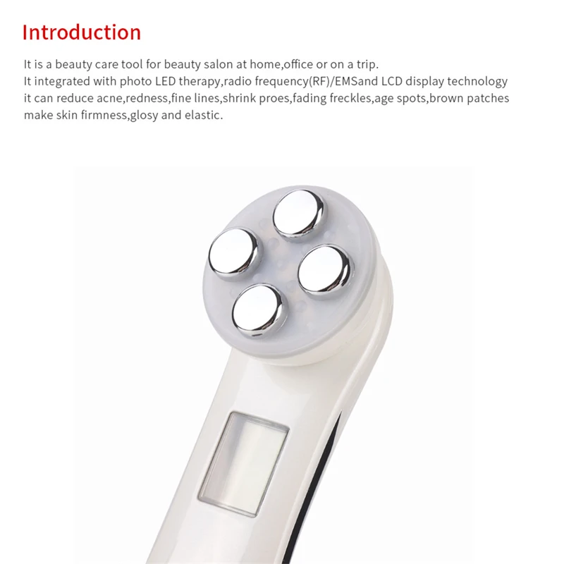 Оптовая продажа 5 в 1 светодиодный фотонный терапевтический прибор для подтяжки