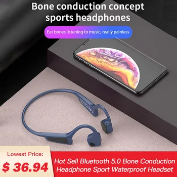 

Bone Conduction Bluetooth 5.0 Headphone Sport Portable Waterproof Headset Wireless Earphone With Mic for iphone Xiaomi Samsung