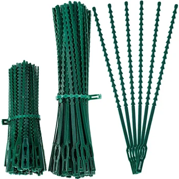 

NEW-200 Pieces of Adjustable Plant Tie Green Multifunctional Garden Plant Tie (13 and 17 cm, Garden Tie)