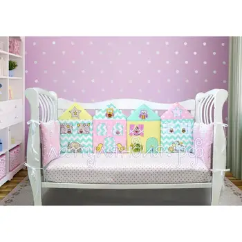 

Bumpers in crib for newborn cot bumpers houses cushions for girls