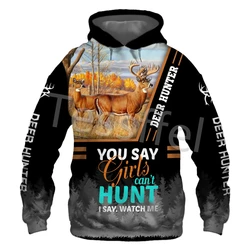 Tessffel – sweat shirt imprimé en 3D pour homme, veste unisexe décontractée avec fermeture éclair, motif Camouflage, chasse au cerf, Style 1, livraison directe 