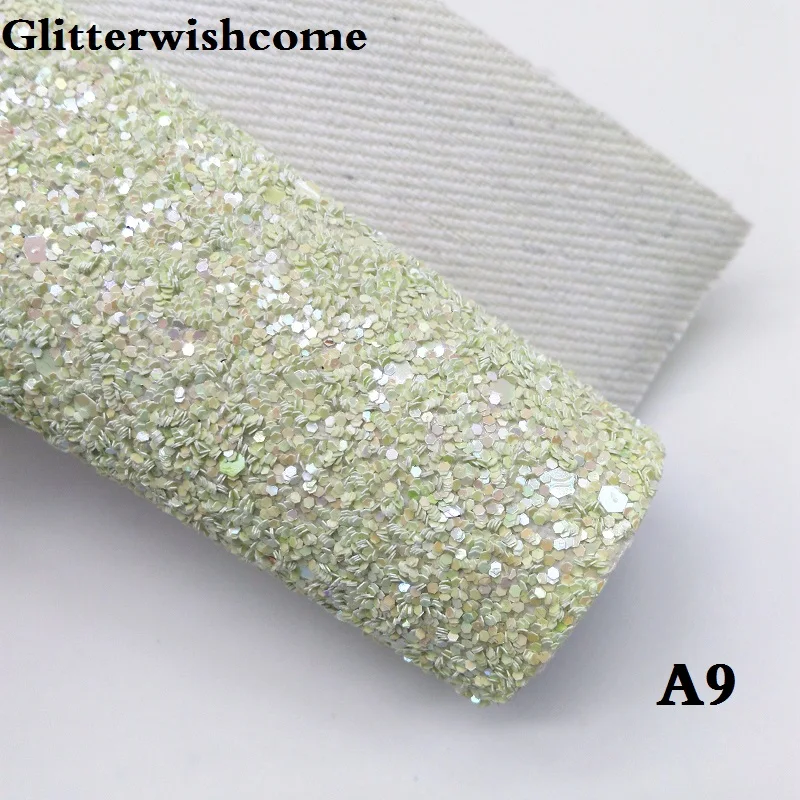 Glitterwishcome 30X134 см мини-рулон синтетическая кожа, массивная блестящая кожа, искусственная ткань из искусственной кожи винил для бантов, GM034 - Цвет: A9