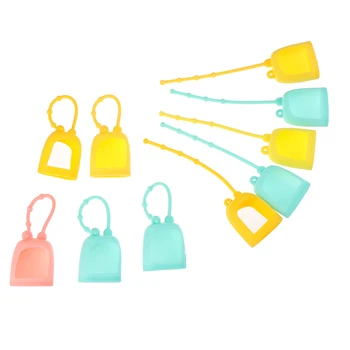 

10Pc 30ml Mini Empty Bottle Portable Traveling Refillable Bottle Silicone Protective Cover Hand Sanitizer Perfume Holder