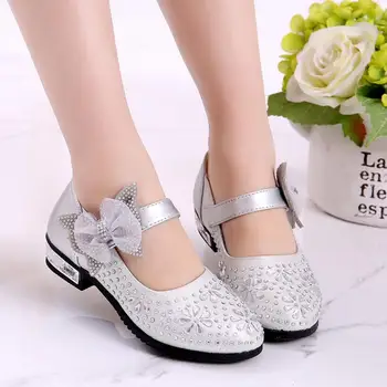 

Kids Casual Shoes Girls Wedding Dress Shoes Children Sandals Princess Bowtie Leather Shoes For Girls Casual Shoes Flat Shoes