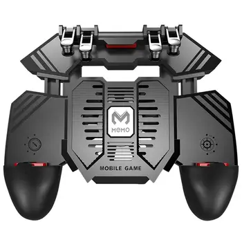 

AK77 PUBG Controller Helper Mobile Phone Radiator Six Fingers Linkage Game Button Physical Compression Quick Shooting Handle