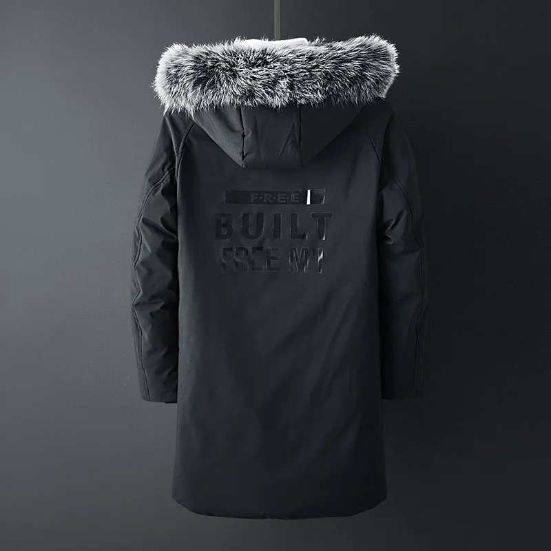 New Fashion Brand Duck Down Jacket Men Fur Collar Winter Jacket Men Thick Warm Mens White Duck Down Coat Jaqueta Masculina