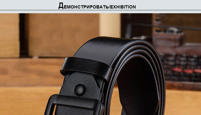 HIDUP Высокое качество Ретро черный штырь Пряжка металлический ремень дизайнер коровья кожа пояса из натуральной кожи для мужчин джинсы аксессуары NWJ737